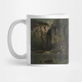 River and Rocks by Gustave Courbet Mug